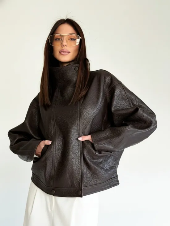 Женская кожаная куртка - фото 19