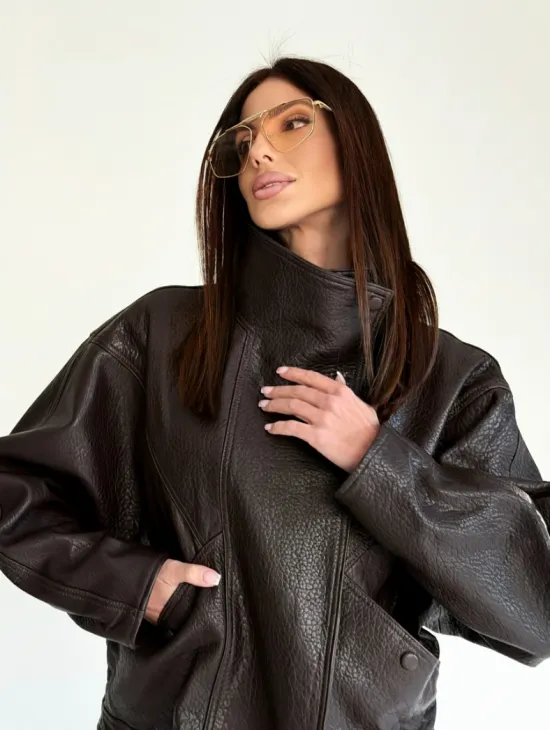 Женская кожаная куртка