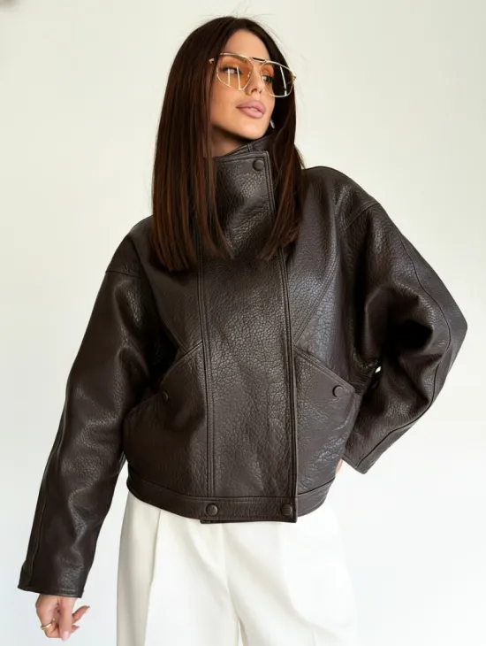 Женская кожаная куртка