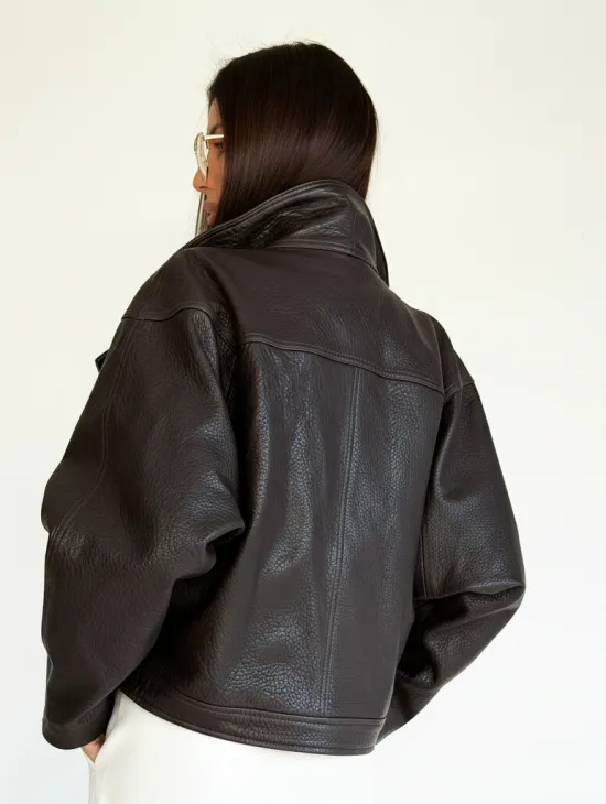 Женская кожаная куртка - фото 12