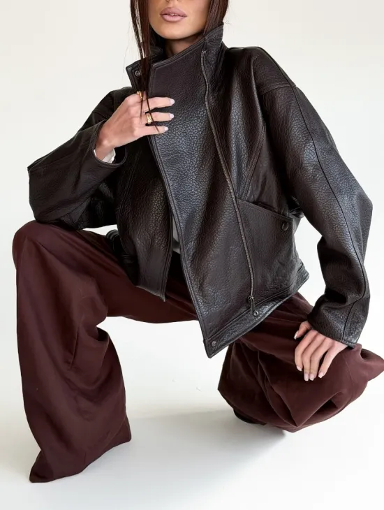 Женская кожаная куртка
