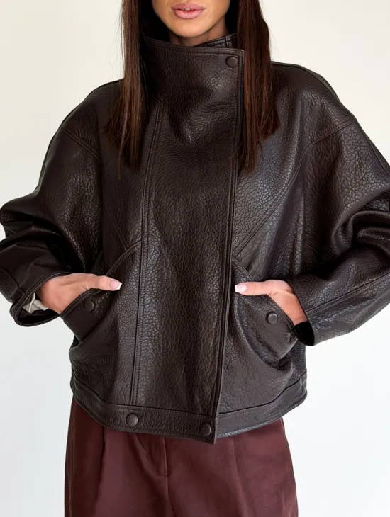 Женская кожаная куртка