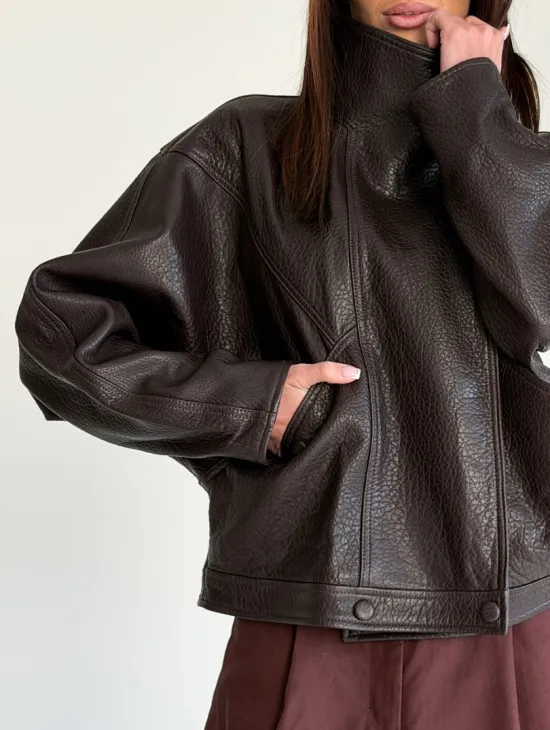 Женская кожаная куртка