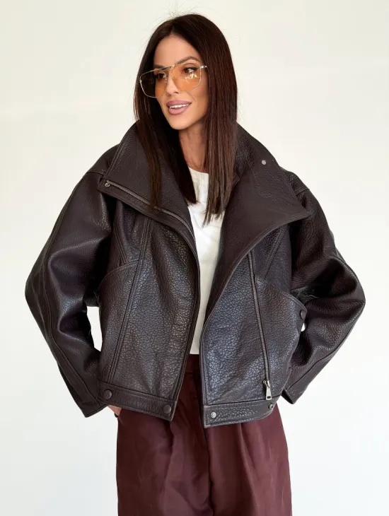 Женская кожаная куртка