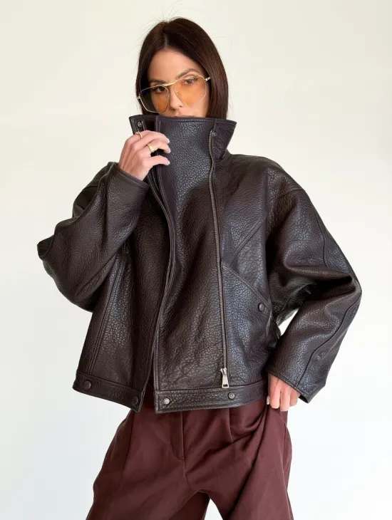 Женская кожаная куртка