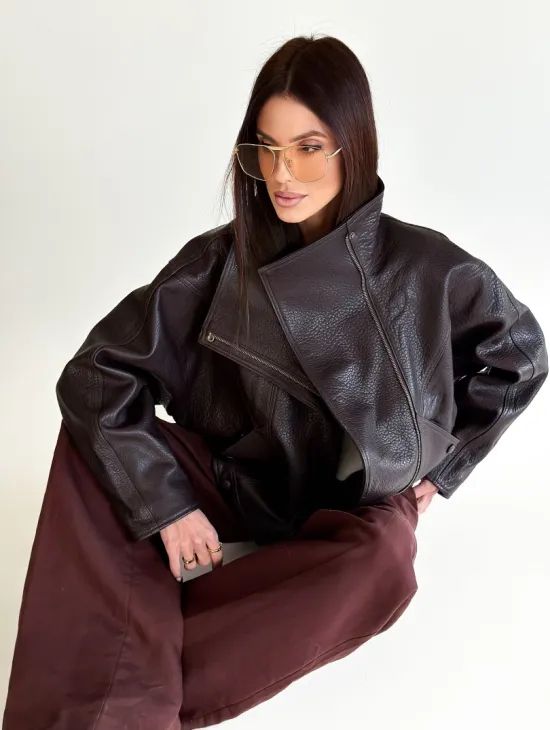 Женская кожаная куртка