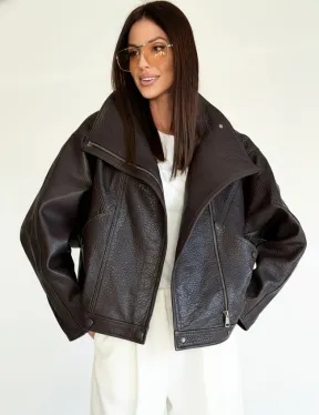 Женская кожаная куртка - фото 0