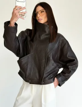 Женская кожаная куртка - фото 2