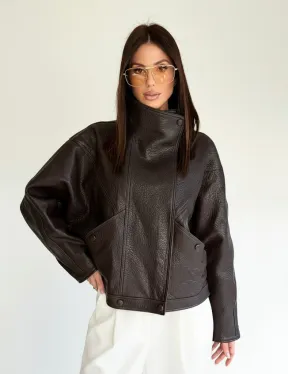 Женская кожаная куртка - фото 18