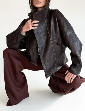 Женская кожаная куртка