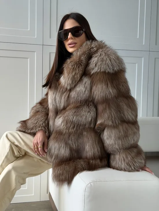 Полушубок из финской лисы