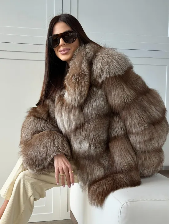 Полушубок из финской лисы
