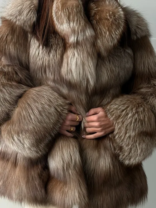 Полушубок из финской лисы