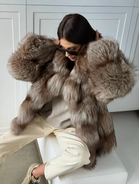 Полушубок из финской лисы