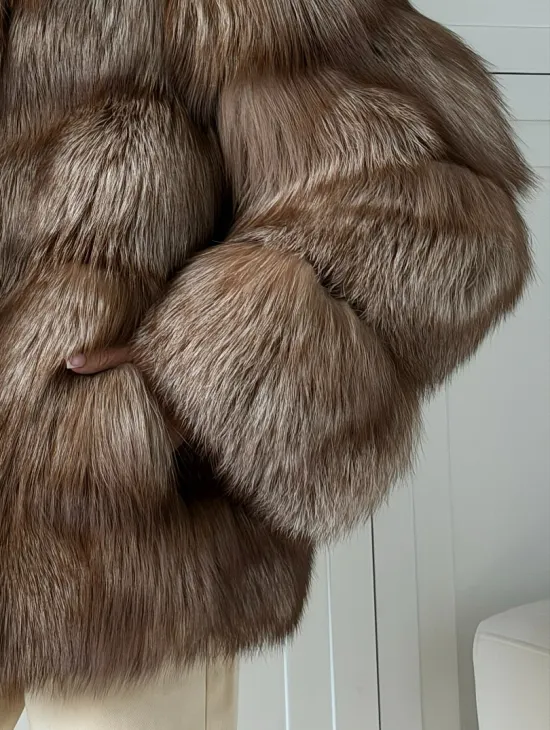 Полушубок из финской лисы