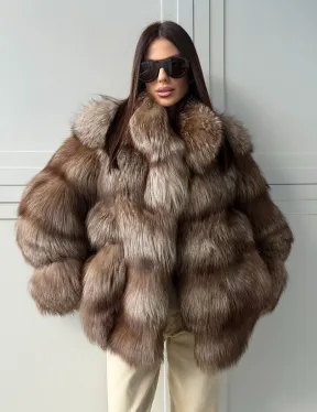 Полушубок из финской лисы
