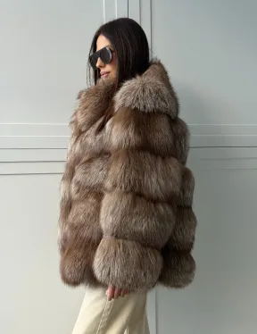 Полушубок из финской лисы