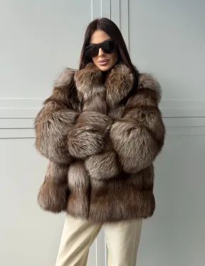 Полушубок из финской лисы