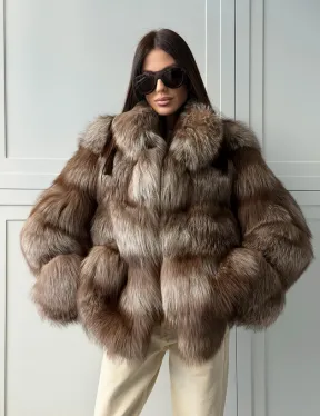 Полушубок из финской лисы