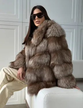 Полушубок из финской лисы