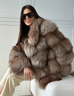 Полушубок из финской лисы