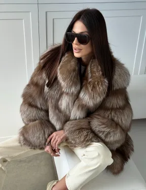 Полушубок из финской лисы
