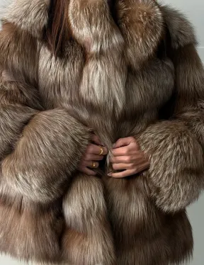 Полушубок из финской лисы
