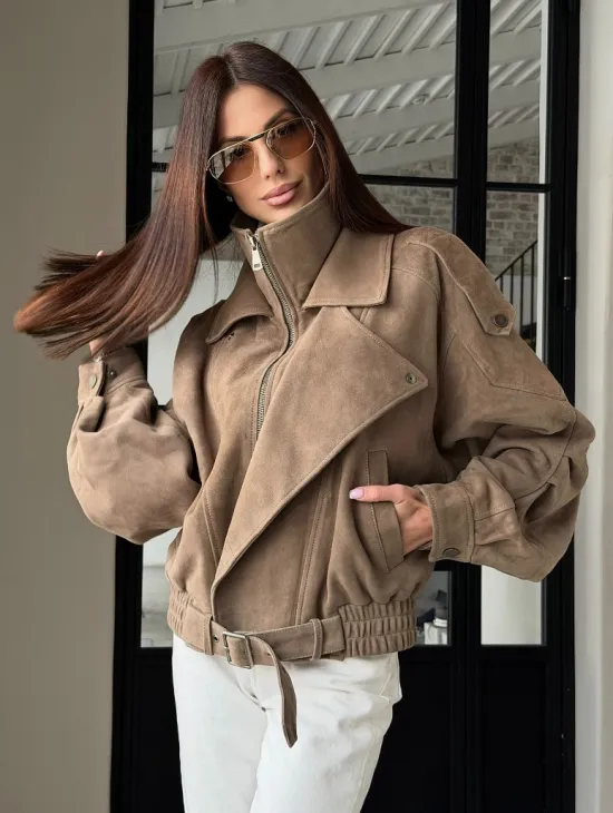 Куртка - бомбер весенняя оверсайз