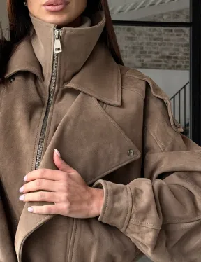 Куртка - бомбер весенняя оверсайз