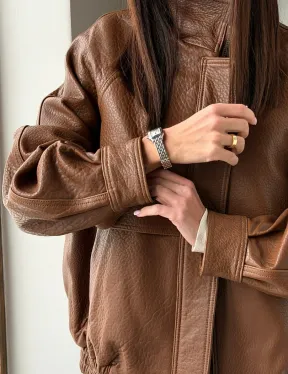 Стильная кожаная куртка