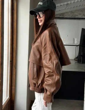 Стильная кожаная куртка