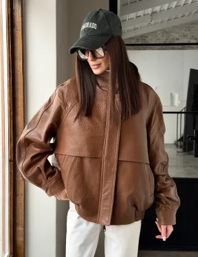 Стильная кожаная куртка