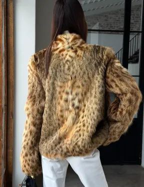 Меховой жакет - шуба из оцелота