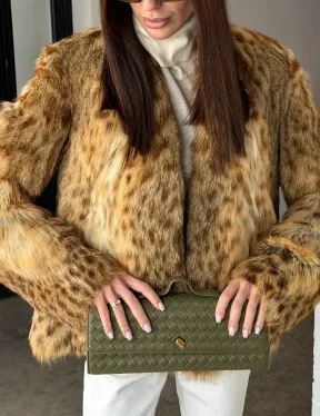 Меховой жакет - шуба из оцелота
