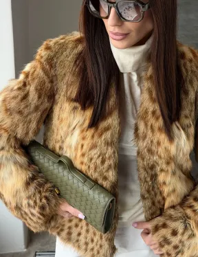Меховой жакет - шуба из оцелота