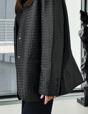 Женский пиджак из натуральной кожи - фото 2