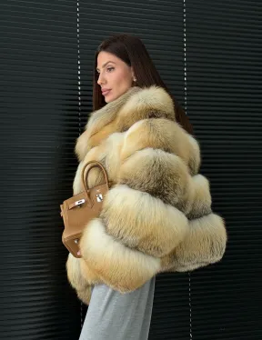 Полушубок из лисы - фото 17