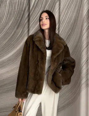 Жакет норковый под соболь - фото 12
