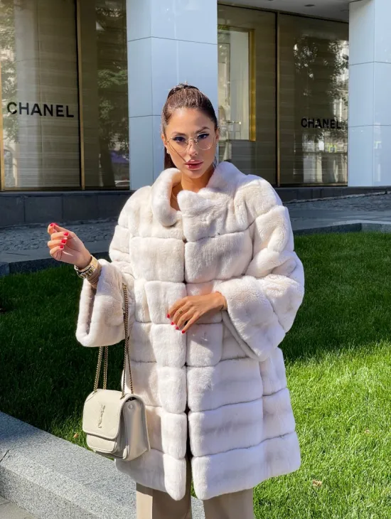 Шуба из кролика рекс