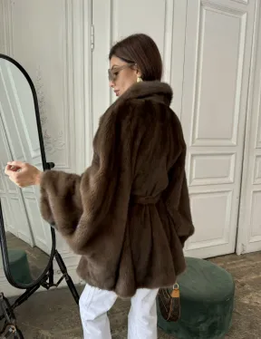 Норка роспуск, английский воротник летучка - цвет соболь