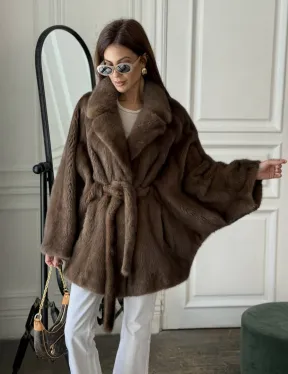 Норка роспуск, английский воротник летучка - цвет соболь