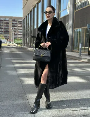 Шуба из аукционного меха норки SAGA FURS