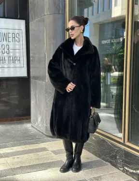 Шуба из аукционного меха норки SAGA FURS